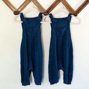 kyte BABY bamboo overalls in Tahoe - ONE SET